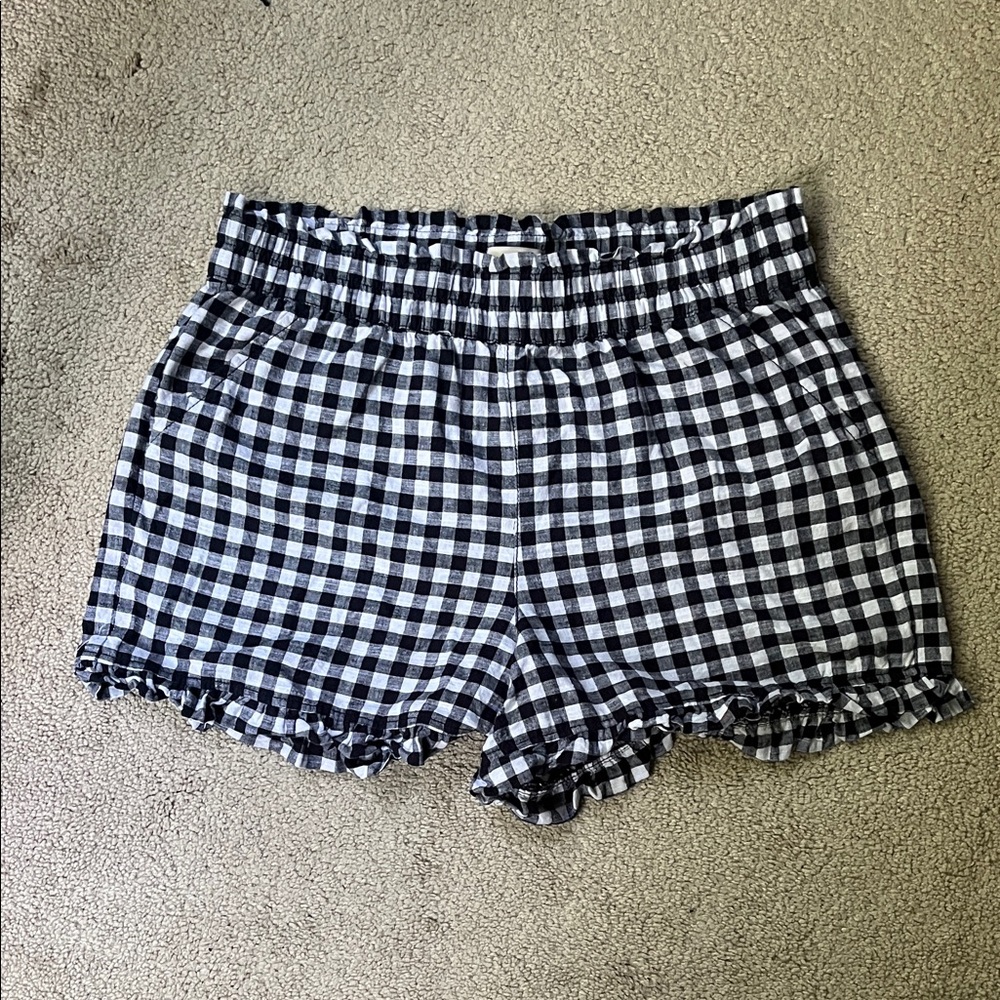 Gingham Loft High Rise Shorts | Size M